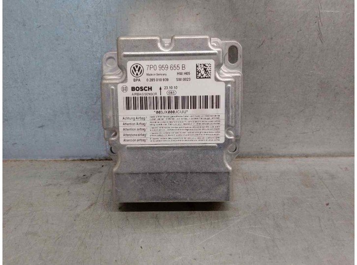 Recambio de centralita airbag para porsche cayenne (typ 92aa) 3.0 v6 tdi cat referencia OEM IAM 7P0959655B 0285010939 BOSCH