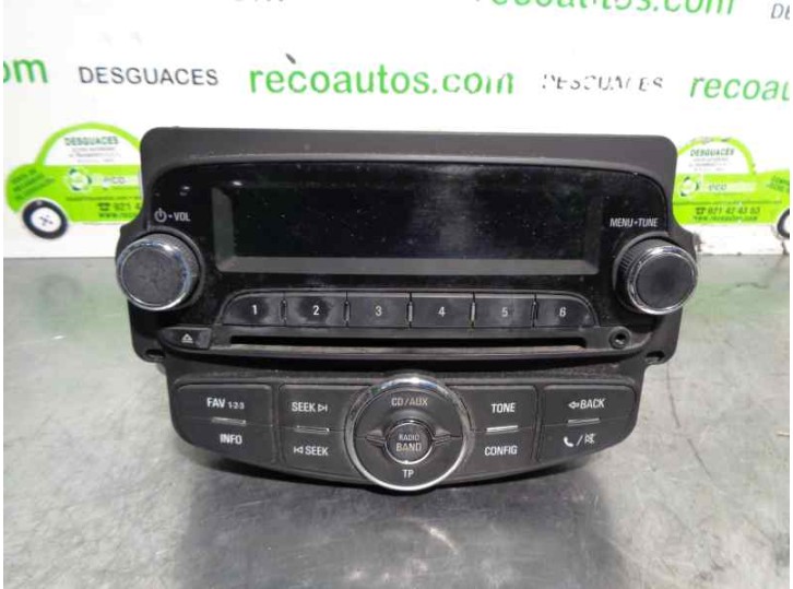 Recambio de sistema audio / radio cd para chevrolet aveo sedán 1.4 cat referencia OEM IAM 95315735 