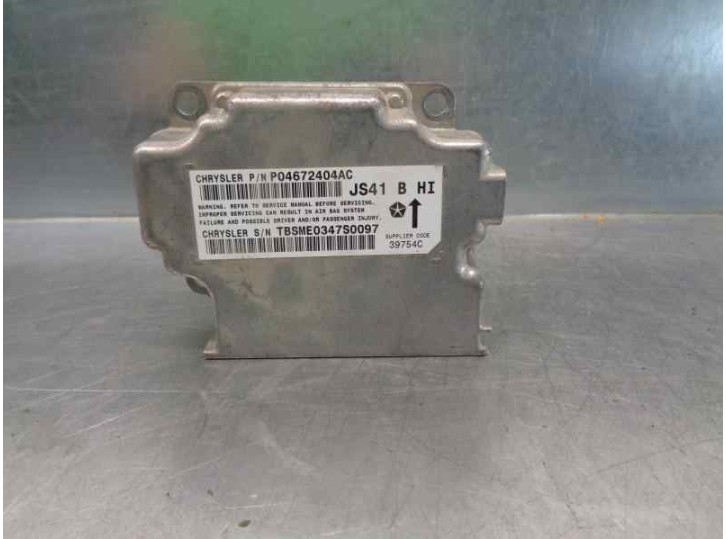 Recambio de centralita airbag para chrysler sebring berlina 2.0 crd cat referencia OEM IAM P04672404AC 