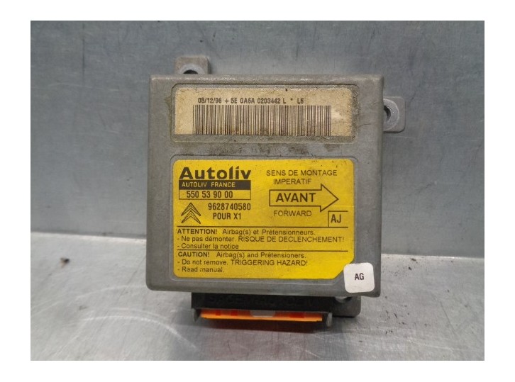 Recambio de centralita airbag para citroën xantia berlina referencia OEM IAM 9628740580 550539000 AUTOLIV