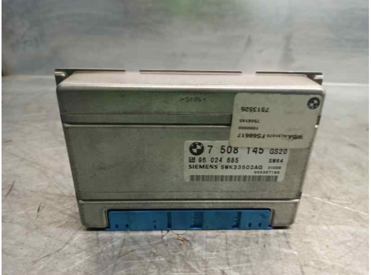 Recambio de centralita cambio automatico para bmw serie 3 berlina (e46) 330d referencia OEM IAM 7508145 5WK33502ASG SIEMENS