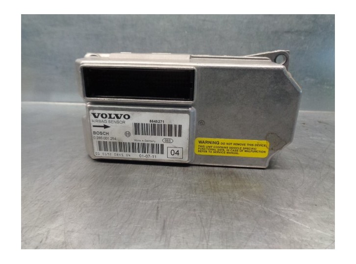 Replacement airbag ECU for Volvo S60 Saloon 2.4 CAT OEM IAM reference 8645271 0285001254 BOSCH