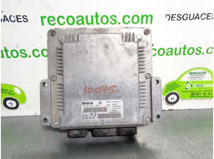 Replacement engine ECU for Peugeot 807 ST OEM IAM reference 9652590480 0281011334 BOSCH