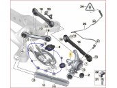 Replacement rear right lower suspension arm for BMW 1 Series Saloon (E81/E87) 2.0 16V OEM IAM reference 33326772899 