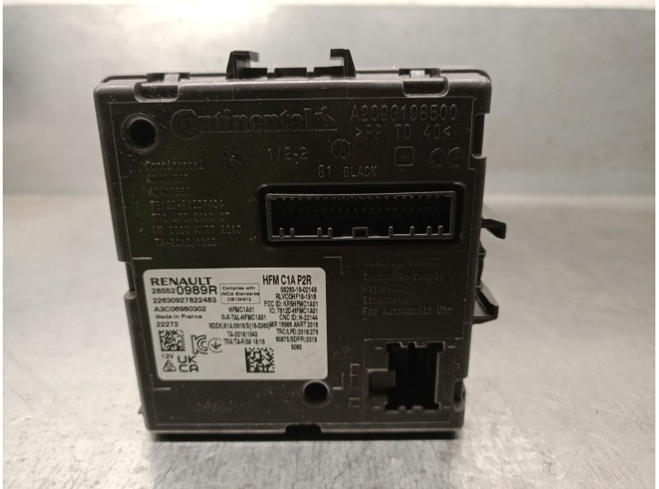 Recambio de modulo electronico para renault captur ii referencia OEM IAM 285S20989R A3C06980302 CONTINENTAL