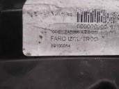 Recambio de faro izquierdo para opel zafira a elegance referencia OEM IAM 89100054  