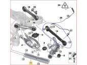Replacement rear right upper suspension arm for BMW 1 Series Saloon (E81/E87) 2.0 16V OEM IAM reference 33326763471 