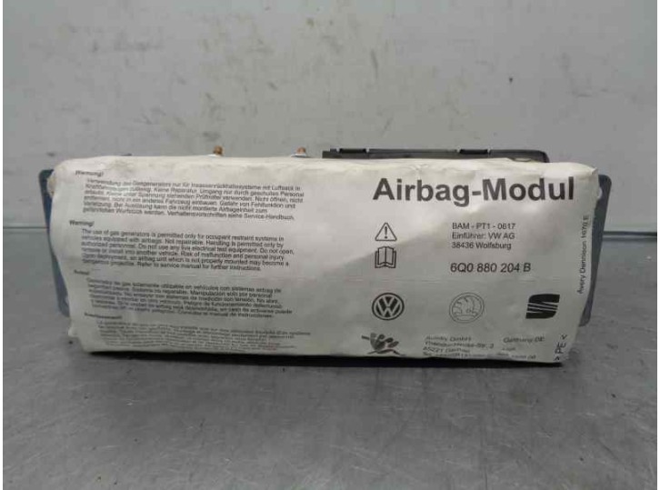 Recambio de airbag delantero derecho para skoda fabia (6y2/6y3) 1.4 referencia OEM IAM 6Q0880204B 