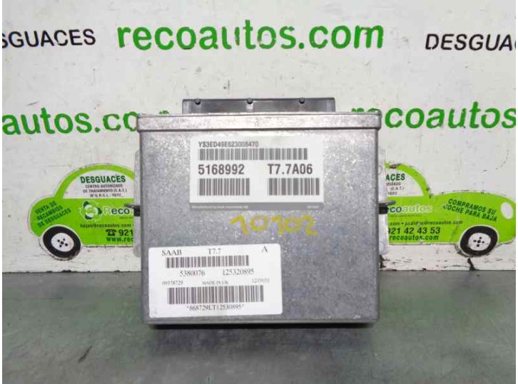 Recambio de centralita motor uce para saab 9-5 berlina 2.3 cat referencia OEM IAM 5380076 125320895 