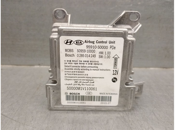 Recambio de centralita airbag para hyundai i30 (pde, pd, pden) 2.0 n referencia OEM IAM 95910S0000  0285014249 BOSCH