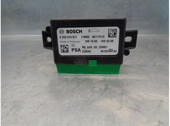 Recambio de modulo electronico para citroën c-elysée 1.2 12v vti referencia OEM IAM 9819343480 0263014011 BOSCH