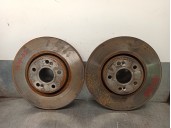 Replacement front brake disc for Renault Laguna II (BG0) 2.2 dCi turbodiesel OEM IAM reference 8201695234 