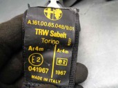 Recambio de cinturon seguridad trasero izquierdo para alfa romeo 75 1.6 referencia OEM IAM A1612265048901  4 PUERTAS
