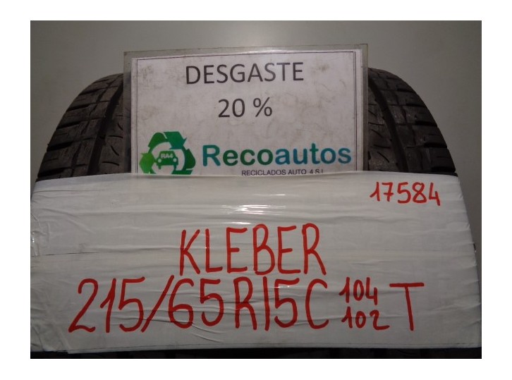 Replacement tire kleber for citroën jumpy 1.6 16v hdi OEM IAM reference 21565R15C104102T KLEBER TRANSPRO