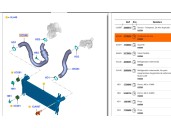 Recambio de tubo turbo para ford ranger (tke) 2.2 tdci referencia OEM IAM AB396C646AF 2179232 0010872106