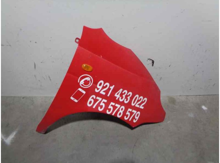 Recambio de aleta delantera derecha para daewoo matiz 0.8 cat referencia OEM IAM 96315499 ROJA ROTULADA 