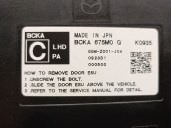 Recambio de modulo confort para mazda 3 hatchback (bp) 2.0 skyactiv-g m hybrid referencia OEM IAM BCKA675M0G 
