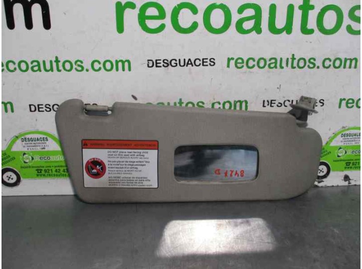 Recambio de parasol derecho para chevrolet aveo 1.2 cat referencia OEM IAM   