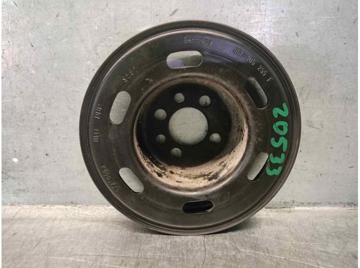 Recambio de polea cigueñal para seat toledo (5p2) 1.6 referencia OEM IAM 06A105255F 06A105255F 
