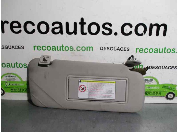 Replacement right sun visor for Citroën C5 Break 2.2 HDI FAP cat (4HX / DW12ED4) OEM IAM reference 