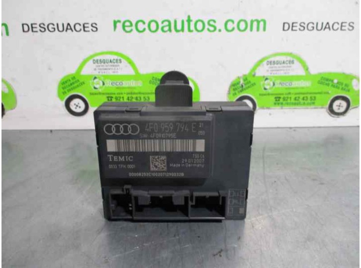 Recambio de centralita cierre para audi a6 allroad quattro (4fh) 3.0 v6 24v tdi referencia OEM IAM 4F0959794E  