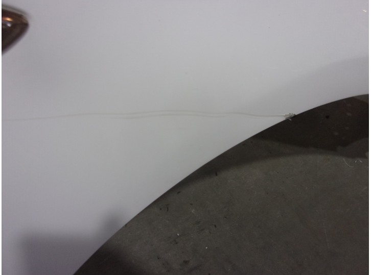 Recambio de aleta delantera derecha para opel astra j lim. 1.6 16v cat referencia OEM IAM 1100001 BLANCA 