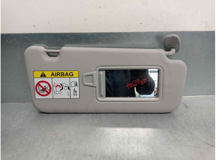 Recambio de parasol derecho para hyundai kona 1.0 tgdi cat referencia OEM IAM 85220J9210TTX  