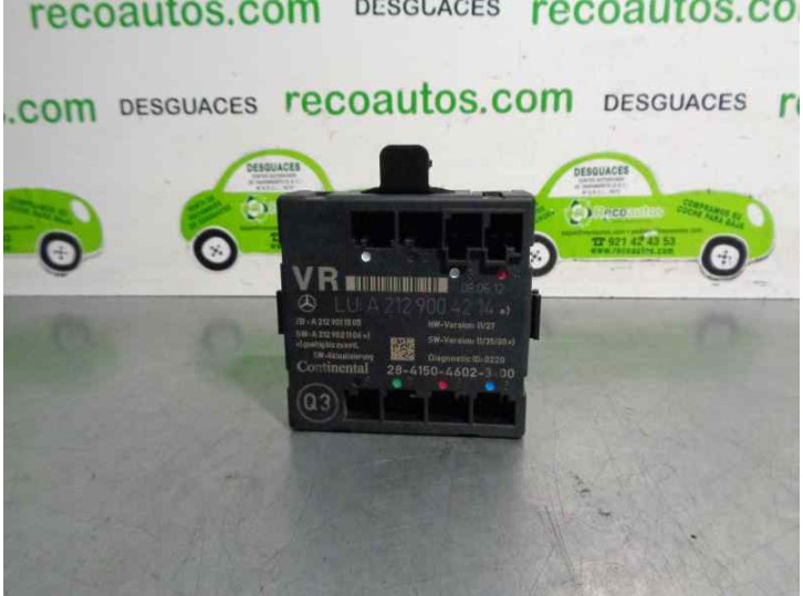 Recambio de centralita cierre para mercedes-benz clase c (w204) lim. 2.1 cdi cat referencia OEM IAM A21290034214 A2129011505 