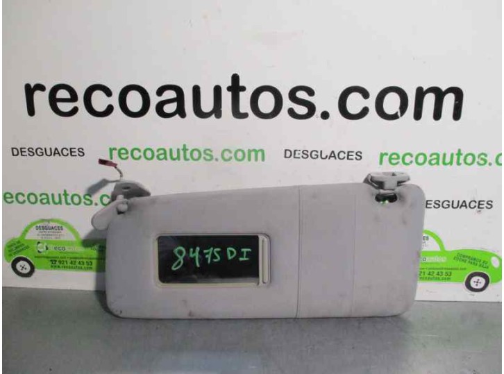 Recambio de parasol izquierdo para bmw x5 (e53) 4.4i automático referencia OEM IAM 51168258033 