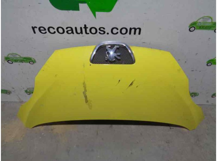 Replacement hood for Peugeot 107 1.0 CAT (384F) OEM IAM reference 7901L7 YELLOW 