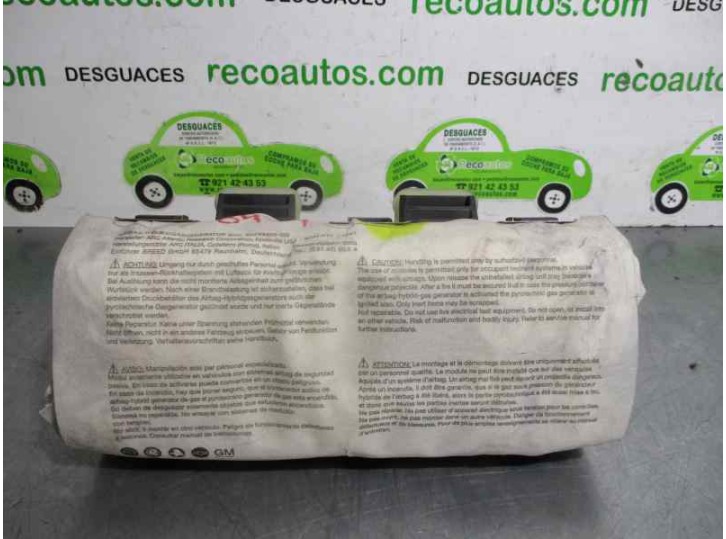 Recambio de airbag delantero derecho para opel signum 2.2 16v dti cat (y 22 dtr / l50) referencia OEM IAM 24413420 