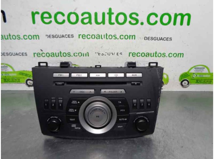 Recambio de sistema audio / radio cd para mazda 3 lim. (bl) 1.6 16v cat referencia OEM IAM BDA466AR0B 