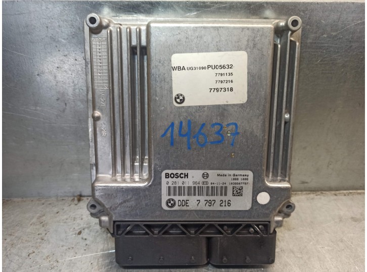 Recambio de centralita motor uce para bmw serie 1 berlina (e81/e87) 2.0 16v diesel cat referencia OEM IAM 7797216 0281011964 BOS