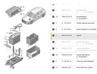 Recambio de brazo limpia delantero derecho para volkswagen tiguan (5n_) 2.0 tdi referencia OEM IAM 5N1955409 5N1955409  2