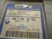 Replacement engine control unit (ECU) for Renault Trafic (from 5.89) 1.9 diesel OEM IAM reference 7700106482 R04080016B LUCAS