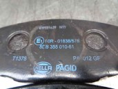 Recambio de pastillas de freno para kia carens 2.0 turbodiesel cat referencia OEM IAM 8DB35501061 90R01838578 HELLA