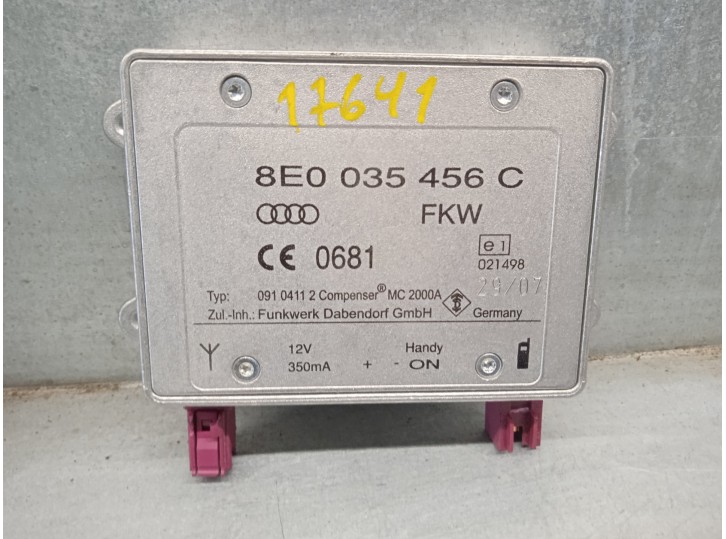 Recambio de antena para audi a4 berlina (8ec) 2.0 16v tdi referencia OEM IAM 8E0035456C 
