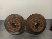 Replacement rear brake disc for Nissan Pulsar (C13) 1.5 turbodiesel CAT OEM IAM reference 43206JD00A 