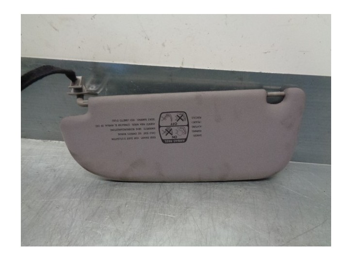 Recambio de parasol derecho para peugeot 607 (s1) 2.2 hdi fap cat referencia OEM IAM 8143EK 8143KX 