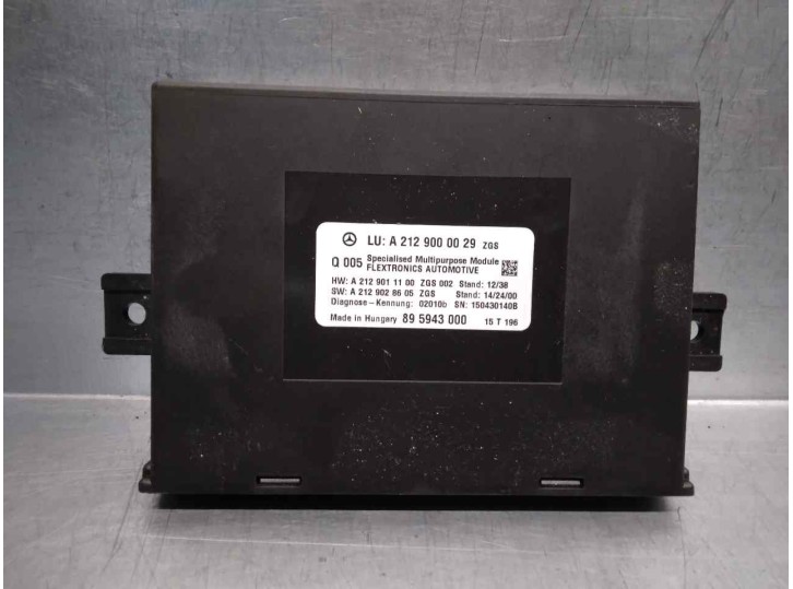 Recambio de modulo electronico para mercedes-benz clase e (w212) lim. 2.1 cdi cat referencia OEM IAM A2129000029  