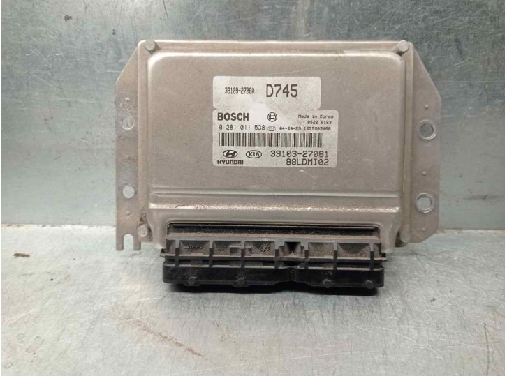 Recambio de centralita motor uce para kia cerato 2.0 turbodiesel cat referencia OEM IAM 3910327061 0281011538 BOSCH