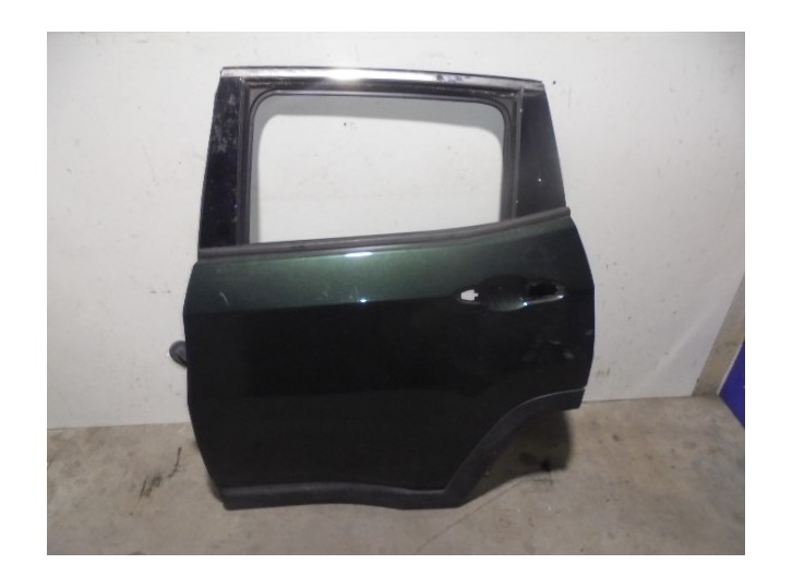 Replacement rear left door for Jeep Compass (MP, M6, MV, M7) 1.3 OEM IAM reference 68246269AA GREEN 5 DOORS