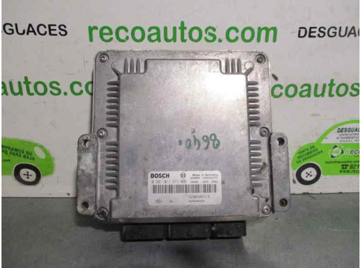 Replacement engine ECU for Renault Laguna II (BG0) 2.2 dCi turbodiesel OEM IAM reference 8200309318 0281011571 BOSCH