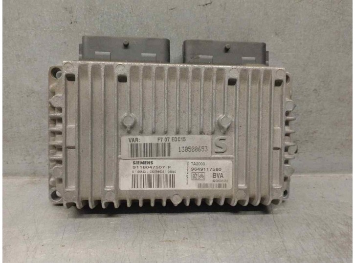 Recambio de centralita cambio automatico para citroën c5 berlina 2.0 hdi referencia OEM IAM 9649117580 S118047507F SIEMENS