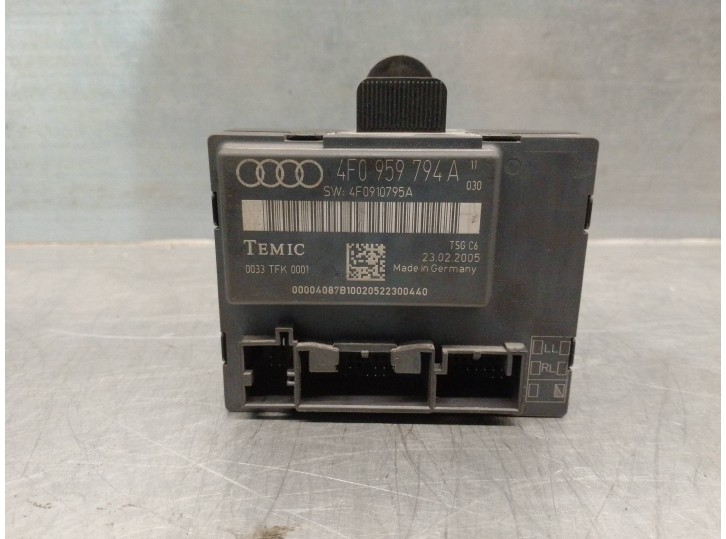 Recambio de centralita cierre para audi a6 berlina (4f2) 2.0 tdi referencia OEM IAM 4F0959794A 0033TFK0001 TEMIC