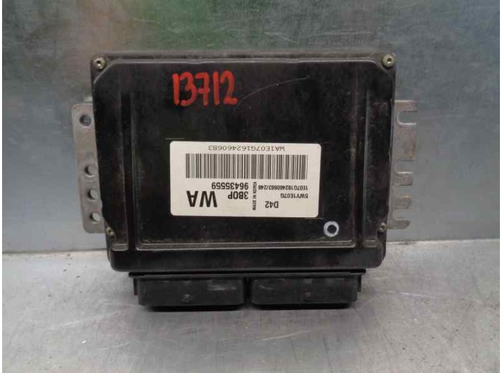 Recambio de centralita motor uce para chevrolet kalos 1.2 cat referencia OEM IAM 96435559 5WY1E07G 