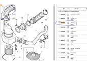 Recambio de tubo para saab 9-5 (ys3e) 2.0 t referencia OEM IAM 4967543 4572566 