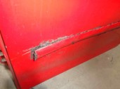Replacement rear left door for Mazda 2 sedan (DY) 1.4 diesel cat OEM IAM reference DDY07302X RED 5 DOORS