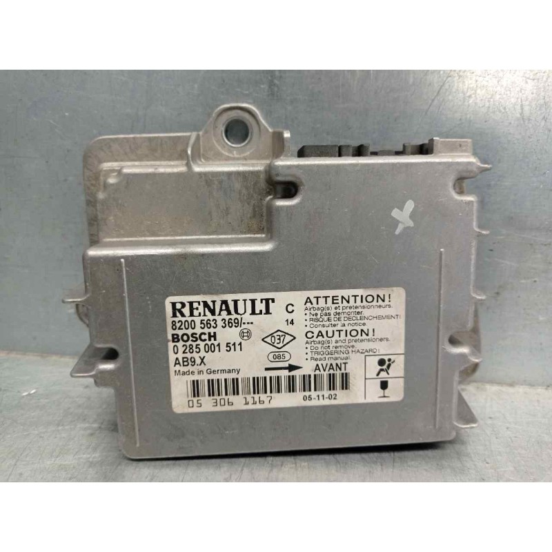 Recambio de centralita airbag para renault clio iii 1.4 16v referencia OEM IAM 8200563369 0285001511 BOSCH