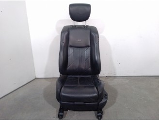 Recambio de asiento delantero izquierdo para infiniti fx 3.7 v6 cat referencia OEM IAM 873001CH0B CUERO NEGRO 5 PUERTAS
